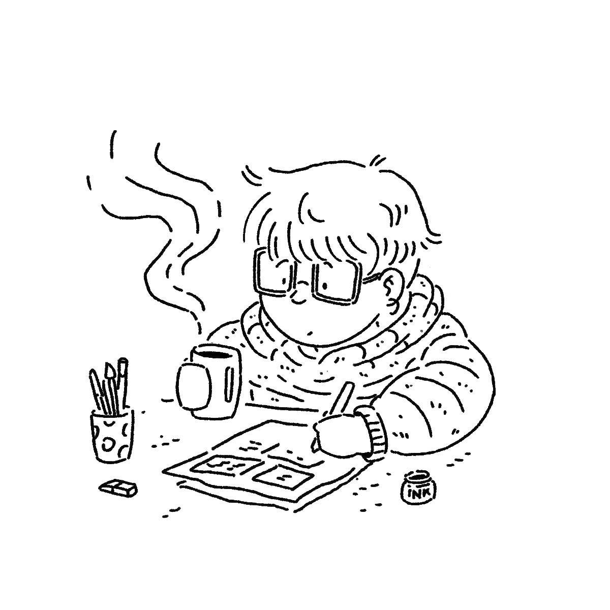 Me inking